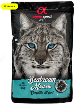 ALPHA SPIRIT Sea Bream Cat Вологий корм для котів з дорадо