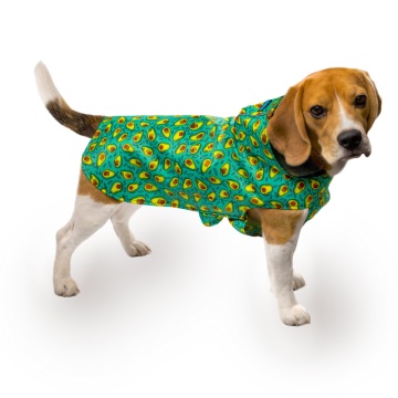 Дождевик для собак Barksi Textile с капюшоном Авокадо 
