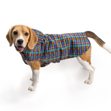 Дождевик для собак Barksi Textile с капюшоном Клеточка
