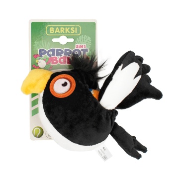 Игрушка для собак Barksi Parrot Ball Попугай с мячиком 2 в 1 