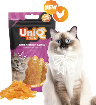 Ласощі для котів Uniq PETS CAT SNACKS MIMI М'які курячі слайси