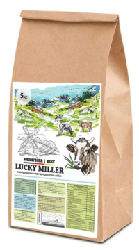 Повноцінний сухий корм для дорослих собак Markus-Muhle LUCKY MILLER Beef з яловичиною