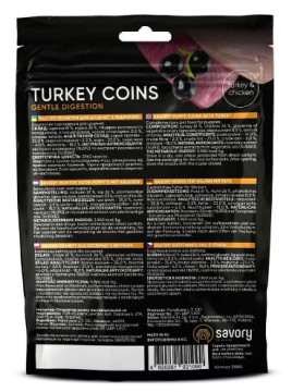 Джерки Savory Puppy Coins With Turkey, монетки для цуценят з індичкою