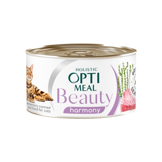 Optimeal Beauty Harmony смугастий тунець в желе з морськими водоростями