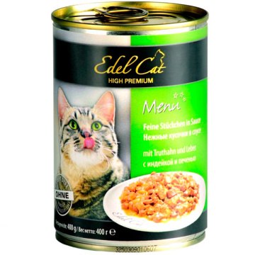 Edel Cat Turkey and liver in sauce