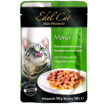 Edel Cat Turkey and duck in sauce