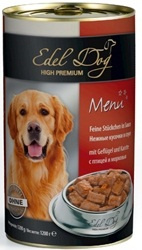 Edel Dog Кусочки с птицей и морковью в соусе