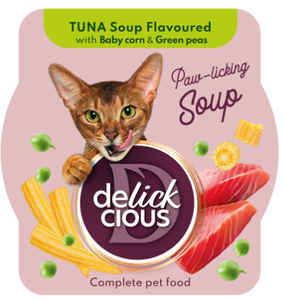 Delickcious Суп з тунця з додаванням мінікукурудзи та зеленого горошку
