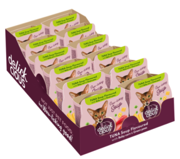 Delickcious Суп з тунця з додаванням мінікукурудзи та зеленого горошку