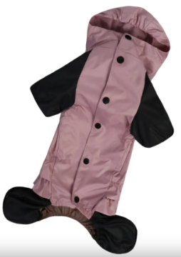Дощовик DogsBomba ДЛЯ ДIВЧАТ рюша рожевий