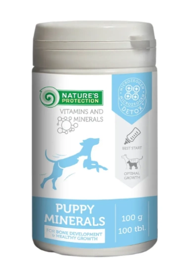 Минеральная кормовая добавка для щенков и молодых собак Nature's Protection Puppy minerals