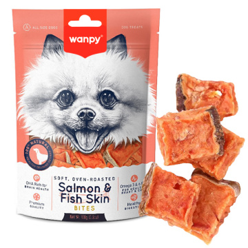 Wanpy Soft Salmon & Fish Skin Bites Ванпи мягкие кусочки лосося