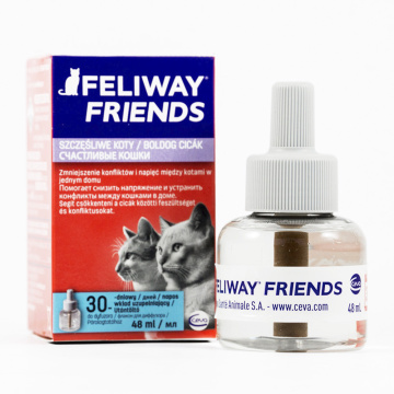 Ceva Feliway Friends (Феливей Френдс) сменный блок – успокаивающее средство для кошек во время стресса, при содержании нескольких кошек в доме, 48 мл