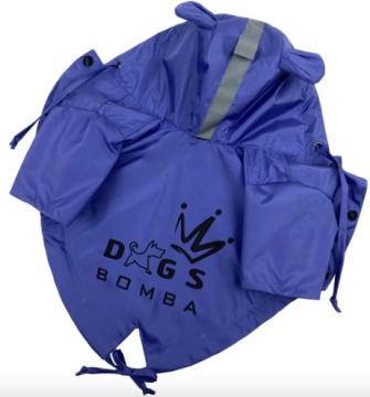 Дождевик парка DogsBomba  фиолет синий