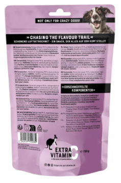 Мясное натуральное лакомство для собак 100% Кенгуру Chewies Fleischstreifen Soft Ente для всех возрастов