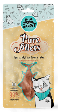 Mr. Bandit Чистое Филе курицы и копченая рыба для кошек
