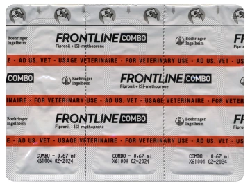 Краплі Frontline Комбо для собак вагою від 2 до 10 кг