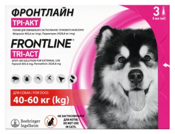 Капли Frontline Tri-Act для собак от 40 до 60 кг