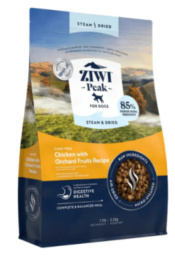 Повнораціонний сухий корм для собак Ziwi Peak Steam Dried Chicken with Orchard Fruits Recipe Курка з садовими фруктами