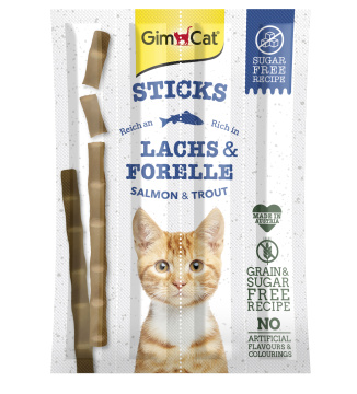 GimCat Sticks Salmon and Cod - ласощі для котів, з лососем і тріскою