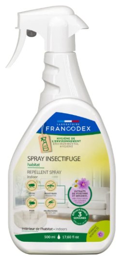 Спрей от блох и клещей Francodex Environment Repellent Spray, для мест обитания животных