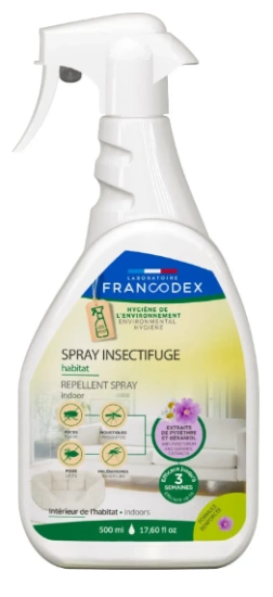 Спрей от блох и клещей Francodex Environment Repellent Spray, для мест обитания животных