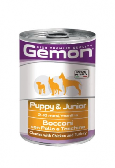 Gemon Dog Puppy & Junior Chicken/turkey зі смаком курки та індички