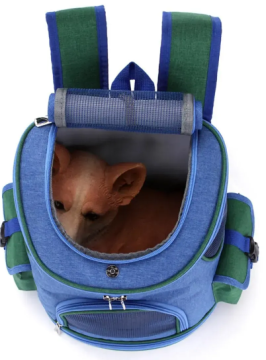 Рюкзак-переноска для котів і собак малих порід Derby BP Dark blue
