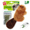 GiGwi Catnip Игрушка для котов Бобренок с кошачьей мятой