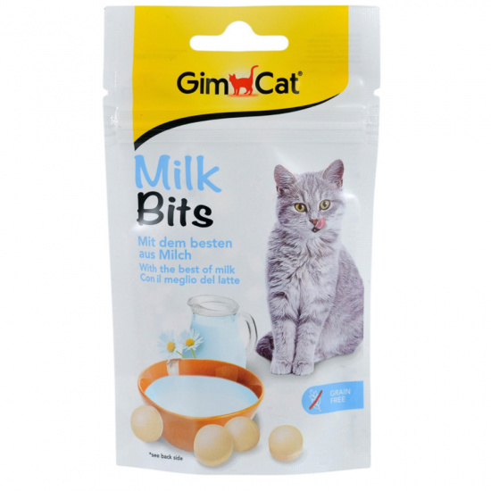GimCat MilkBits Витаминизированные лакомства с молоком для кошек
