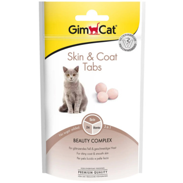 GimCat Skin & Coat Tabs - ласощі для здоров’я шкіри та шерсті котів