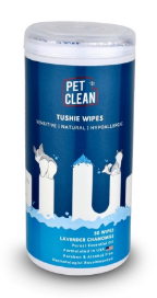 Салфетки влажные Pet Clean PET TUSHIE WIPES гипоаллергенные для домашних животных с ароматом Алоэ Вера 