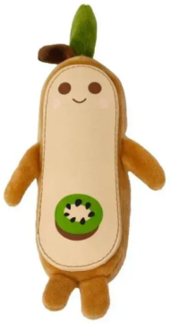 Игрушка для собак MISOKO зверушка-киви, плюш, коричневый