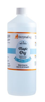Спрей Dezynadog Magic Dry нейтрализует способность волос удерживать молекулы воды ускоряет процесс сушки сладкий фруктовый аромат
