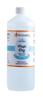 Спрей Dezynadog Magic Dry нейтралізує здатність волосся утримувати молекули води прискорює процес сушіння солодкий фруктовий аромат
