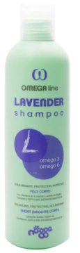 Високоживильний шампунь з маслом лаванди для гладкошерстних і голих порід Nogga Omega Lavender shampoo