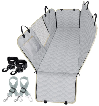 Чехол для автомобильного сидения Lassie Dog с сетчатым визуальным окном Gray