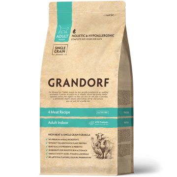 Grandorf 4 Meat & Brown Rice Adult Indoor Cat