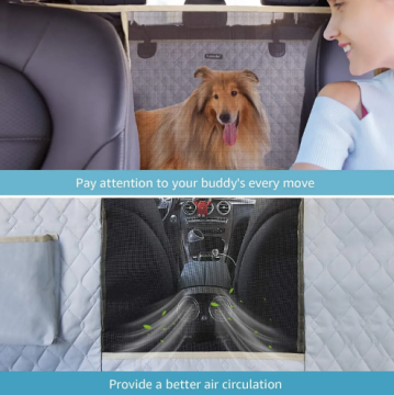 Чехол для автомобильного сидения Lassie Dog с сетчатым визуальным окном Gray