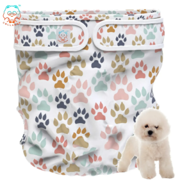 Багаторазовий підгузок для сук COLLABOR Paw Print DCS004-07 без отвору для хвоста