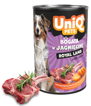 Консерви для собак UNIQ PETS DOG WET FOOD ROYAL LAMB з ягнятою