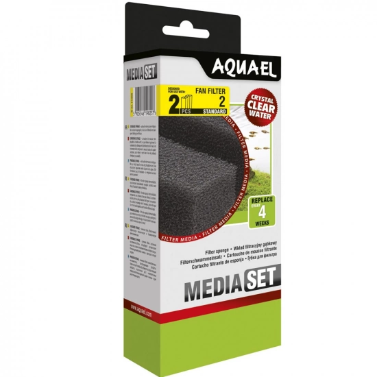 Губка Aquael Media Set Standard 2 шт для внутреннего фильтра Aquael Fan-2 Plus