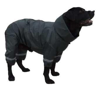 Дождевик для больших собак DogsBomba хаки