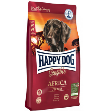 Happy Dog Supreme Sensible Africa с мясом страуса