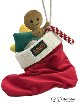 Happy Peppy Новогодняя игрушка Рождественский сапог и уги с игрушками для собак