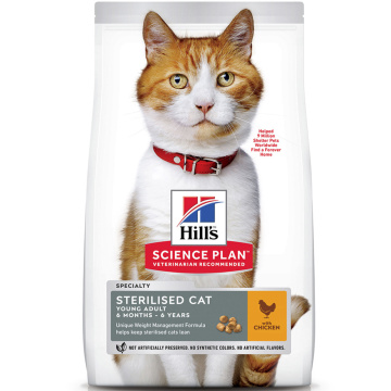 Hills Feline Young Adult Sterilised Cat with Chicken