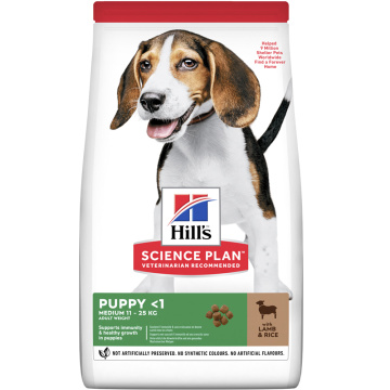 Hills SP Puppy Medium Breed Lamb & Rice для цуценят середніх порід з ягням