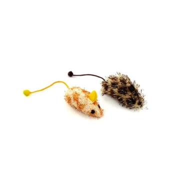 HIPPIE PET Набор игрушек для котов Мышки в разноцветном пятнышке