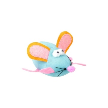 HIPPIE PET Игрушка для котов Вибрирующая мышка синяя