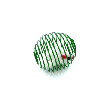 HIPPIE PET Игрушка для котов Мячик с мышкой зеленый